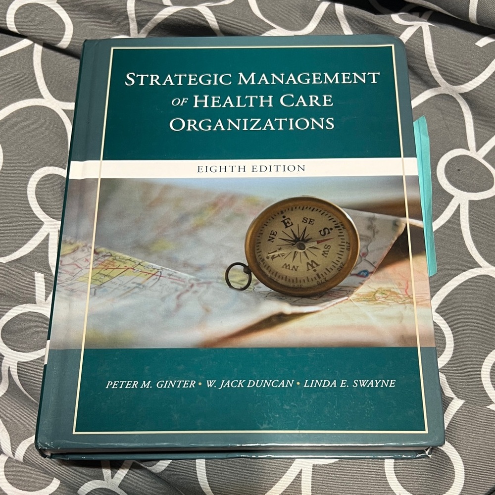 Strategic Management of Health Care Organizations 8th ed -  Hardcover Textbook